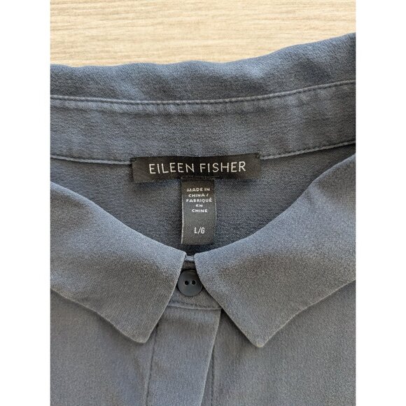 Eileen Fisher Silk Womens Top - Black - Picture 2 of 4